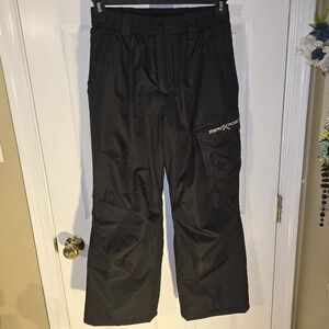 ZeroXposur Boys' Snow Pants Black Size L (14/16) Ski Winter‎ Cargo Pocket